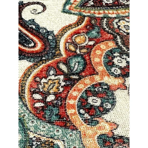 Chicos Size 2 Large Multicolor Tunic Paisley Knit Tunic Boho City Resort Style - Picture 13 of 13